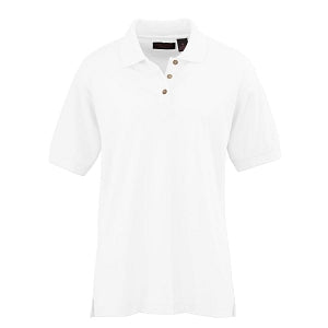 Ultraclub Ladies Whisper Pique Polo - Women's Whisper Pique Polo Shirt, 60% Cotton/40% Polyester, White, Size 2XL - 8541WHTXXL