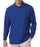 Ultraclub Men's Long Sleeve Pique Polo Shirts - Men's Long-Sleeve Whisper Pique Polo Shirt, 60% Cotton/40% Polyester, Royal Blue, Size 3XL - 8542RYLXXXL