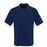 Ultraclub Men's Rib Collar Polo Shirts - Men's Polo Shirt with Rib Collar and Contrast Trim, 60% Cotton/40% Polyester, Navy / White, Size L - 8545NVYL