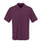 Ultraclub Men's Rib Collar Polo Shirts - Men's Polo Shirt with Rib Collar and Contrast Trim, 60% Cotton/40% Polyester, Wine / White, Size M - 8545WNEM