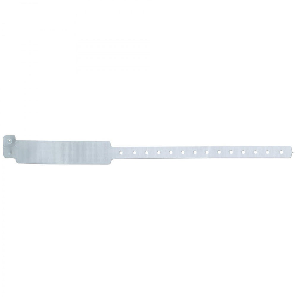 Securline Insert Wristband Vinyl Clasp Closure 1"X12 Adult Clear - 250 Per Box