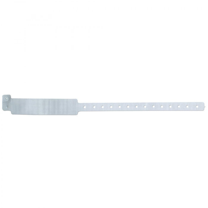 Securline Insert Wristband Vinyl Clasp Closure 1"X12 Adult Clear - 250 Per Box
