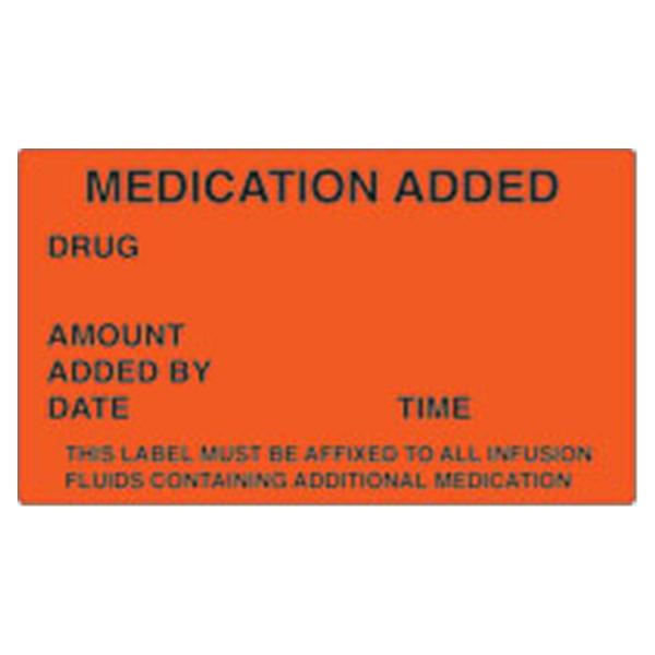 Shamrock Scientific Spec Label Medication Added 1000/RL