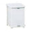 Rubbermaid Container Waste Defenders Stl 7gal Step-On Ld Wht Sqr Ea