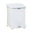 Rubbermaid Container Waste Defenders Stl 7gal Step-On Ld Wht Sqr Ea