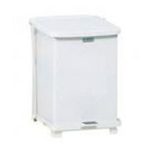 Rubbermaid Container Waste Defenders Stl 7gal Step-On Ld Wht Sqr Ea