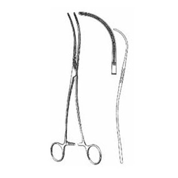 Miltex-Integra Miltex Clamp Debakey 9-1/2" Strong Curved Stainless Steel Ea