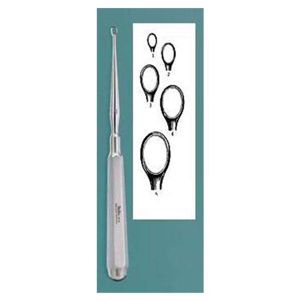 Miltex-Integra Miltex Curette Dermal Piffard 6-1/4" #4 8mm Oval Tip Stainless Steel Ea