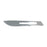 Miltex-Integra Miltex Blade Surgical #22 Carbon Steel Sterile Disposable 100/Bx (4-122)