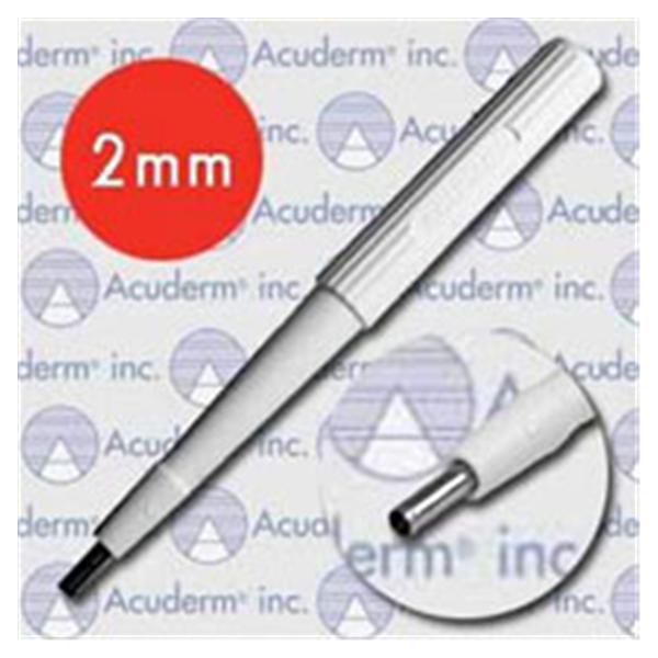 Acuderm Acuderm Biopsy Punch Acu-Punch 2mm Rbd Hlw Hndl SS Bld Disp Strl 25/Bx ...