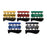 Fabrication Enterprises Exerciser Flexion Cnd DgFlx 5Pc St Yw/Rd/Grn/Bl/Blk w/o Rck 5/St