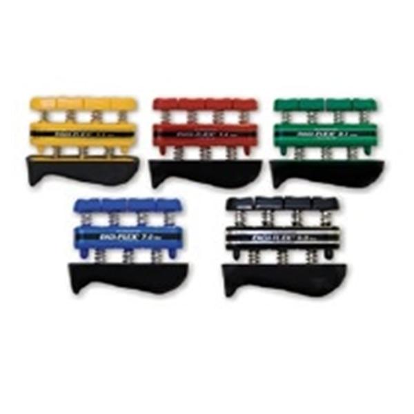 Fabrication Enterprises Exerciser Flexion Cnd DgFlx 5Pc St Yw/Rd/Grn/Bl/Blk w/o Rck 5/St