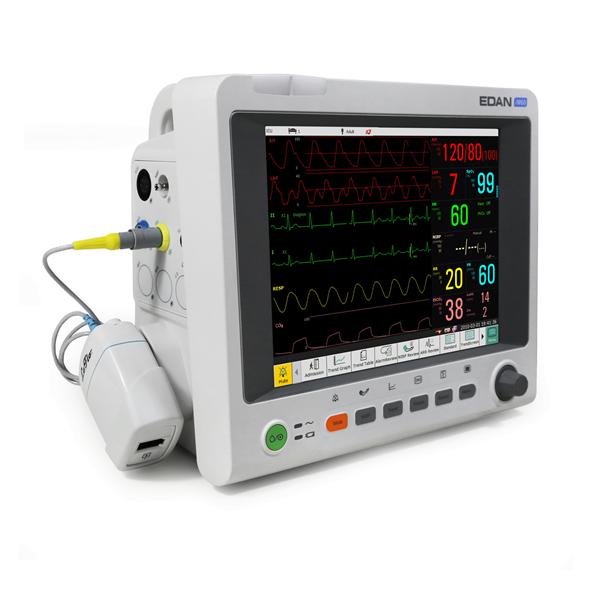 Edan Diagnostics  Monitor Cont iM60 10.1 LCD Clr ECG NIBP SpO2 C2 Tmp Prntr Ea