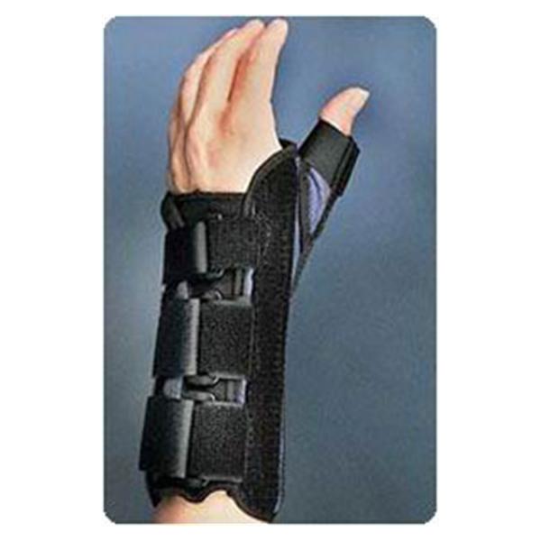 Roylan div of Patterson Med Brace Thumb Spica Wrist/Thumb Black/Blue Size 8" Medium Right Ea