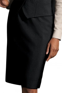 Edwards Garment Co Ladies Straight Skirt - Women's 55% Polyester/45% Wool Skirt, No Pockets, Black, Size 6 - 9791 001 6
