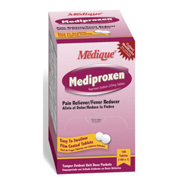 Medique Pharmaceuticals Mediproxen 220mg Tablets Film Coated 50x1/Bx