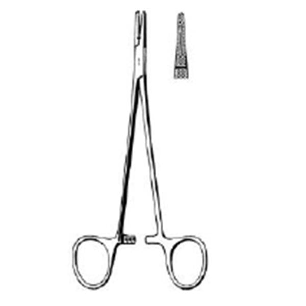 Sklar Instruments Holder Needle Crile-Wood 6" Cross Serrated Jaw Straight Steel Ea