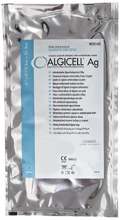 silver ag dressing Integra LifeSciences Dressing Wound Algicell Ag Cal Alg 4x8" Super Abs — Grayline Medical