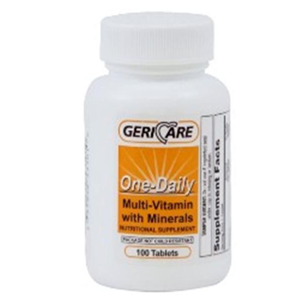 Geri-Care Pharmaceuticals One-Daily Supplement Multivitamin/Multimineral Adult Tab 12/Ca