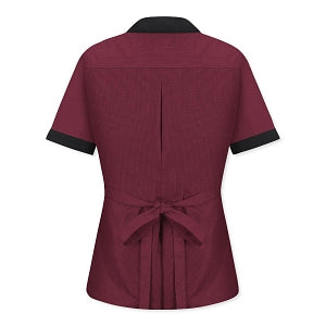 Vf Workwear-Div / Vf Imagewear (W) Ladies' Shawl Collar Tunic - Women's Shawl-Collar Tunic, Burgundy, Size M - 9K03BU-SS-M