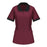 Vf Workwear-Div / Vf Imagewear (W) Ladies' Shawl Collar Tunic - Women's Shawl-Collar Tunic, Burgundy, Size M - 9K03BU-SS-M