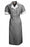 Vf Workwear-Div / Vf Imagewear (W) Lapel Dresses - Double-Breasted 75 Poly/25 Cotton Scrub Dress, Black, Size L - 9S01BKL