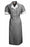 Vf Workwear-Div / Vf Imagewear (W) Lapel Dresses - Double-Breasted 75 Poly/25 Cotton Scrub Dress, Black, Size S - 9S01BKS
