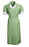 Vf Workwear-Div / Vf Imagewear (W) Lapel Dresses - Double-Breasted 75 Poly/25 Cotton Scrub Dress, Hunter Green, Size L - 9S01HUL
