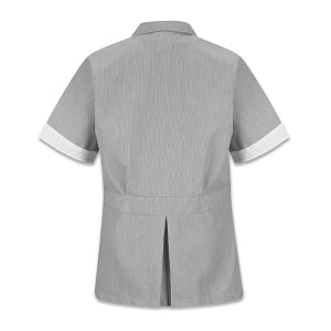 Vf Workwear-Div / Vf Imagewear (W) Ladies Double-Breasted Lapel Tops - Double Breasted Women's Tunic, Black, Pincord, Size 3XL - 9S03BKXXXL
