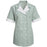 Vf Workwear-Div / Vf Imagewear (W) Ladies Double-Breasted Lapel Tops - Double Breasted Women's Tunic, Hunter Green, Stripe, Size M - 9S03HUM
