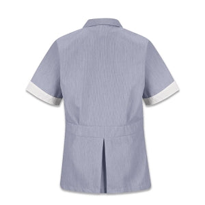 Vf Workwear-Div / Vf Imagewear (W) Ladies Double-Breasted Lapel Tops - Double Breasted Women's Tunic, Navy, Pincord, Size S - 9S03NVS