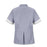 Vf Workwear-Div / Vf Imagewear (W) Ladies Double-Breasted Lapel Tops - Double Breasted Women's Tunic, Navy, Pincord, Size S - 9S03NVS
