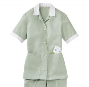 Vf Workwear-Div / Vf Imagewear (W) Ladies Single-Breasted Lapel Tops - Women's Single-Breasted Tunic, Hunter Pincord, Size 4XL - 9S05HU4XL