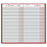 At-A-Glance Daily Diaries - Standard Recycled 7.69" x 12.13" Daily Diary, Red - SD377-13