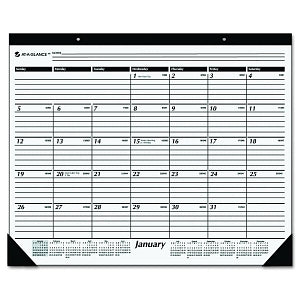 At-A-Glance Two-Color Desk Pad - 22" x 17" Ruled 2019 Monthly Desk Calendar - SK24-00