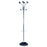 Encompass Coat Stands - Chromy Coat Stand, 12 Knobs, 16"W x 16"D x 70.5"H, Chrome / Black - PMCLAS