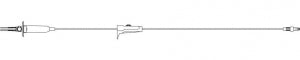 ICU Medical Midlength Secondary I. V. Sets - Secondary IV Set, Orange, PE Lined, Light Resistant, 40" - 11140-58