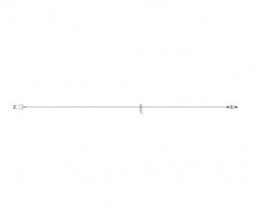 ICU Medical MicroClave Clear Connectors and Extensions - MicroClave Smallbore SE IV Set, Clear - 12517-01