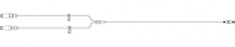 ICU Medical Bifurcated Extension Sets - Bifurcated Microbore Extension Set, 8" - 12547-01