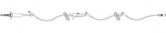 ICU Medical Primary Sets - Lifeshield Primary IV Set, 2 Prepierced Y-Sites, 100" - 12668-28
