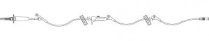 ICU Medical Primary Sets - Lifeshield Primary IV Set, 2 Prepierced Y-Sites, 100" - 12668-28