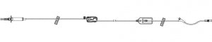 ICU Medical PlumSet Administration Set without Filter - PlumSet Primary Administration Set, Y-Site, 0.2 Micron Filter, PE-Lined Light-Resistant Tubing, Distal Microbore Tubing, Non-DEHP, 104" - 14256-28