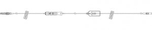 Pfizer Sapphire Epidural Infusion Pump Administration Set - Micro Epidural Set, 0.2 Micron Filter, Yellow, 119" - 16363-02