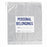 Action Bag Company Patient Belongings Bags - Patient Belongings Bag with Rigid Handle, White - PBB202004RH