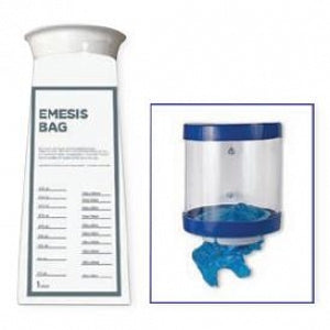 Action Health Emesis Vomit Bags - Emesis Vomit Bags, White Film, LDPE, 1500 mL - EB305001