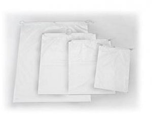 Action Bag Company Plain Drawstring Bags - Patient Supply Bag, Drawstring, 1.5 Mil, 16" x 18" x 3", White - R1601803DS