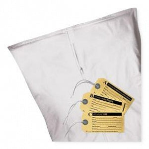 Action Bag Company Body Pouches - White Vinyl Body Bag with Straight Zipper and Tags, Adult, 6 mil, 36" x 90" - SZ