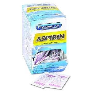 Acme United Medication Refills for First Aid Kits - Aspirin Medication, Two-Pack - 90014