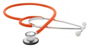 American Diagnostic Corp Proscope 675 Dual-Head Pediatric Stethoscope - Proscope 675 Dual-Head Pediatric Stethoscope, Neon Orange - 675NO