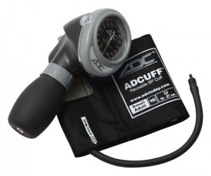 ADC Diagnostix 703 Palm Aneroid Sphyg - Diagnostix Aneroid Palm Sphygmometer, Small Adult, Black - 703-10SABK